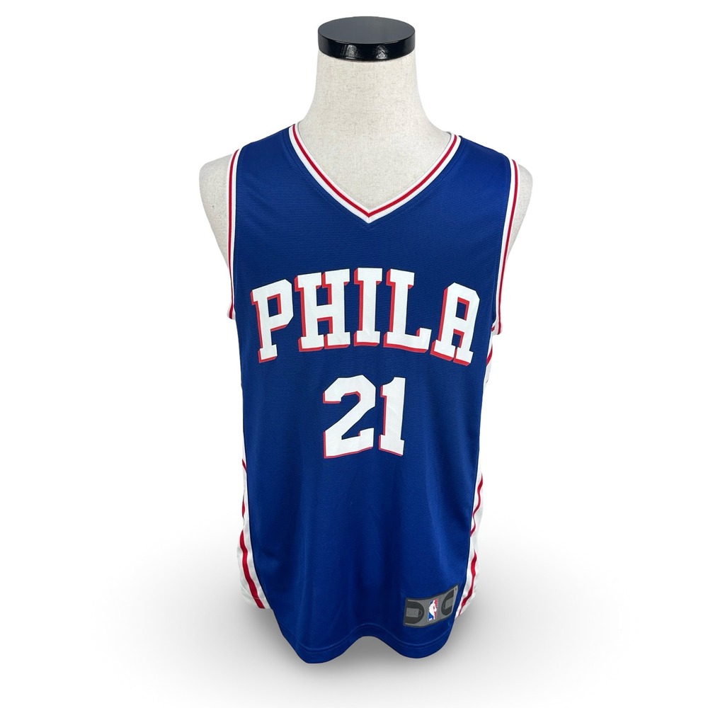 Fanatics Joel Embiid Philadelphia 76ers NBA Jersey Blue Mens Small 21 PHILA